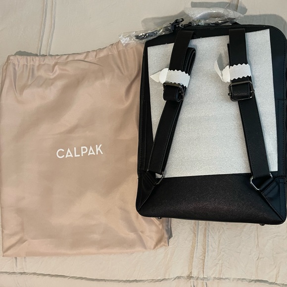 Calpak Kaya 15 inch Laptop Backpack in Gunmetal Black - Picture 6 of 6